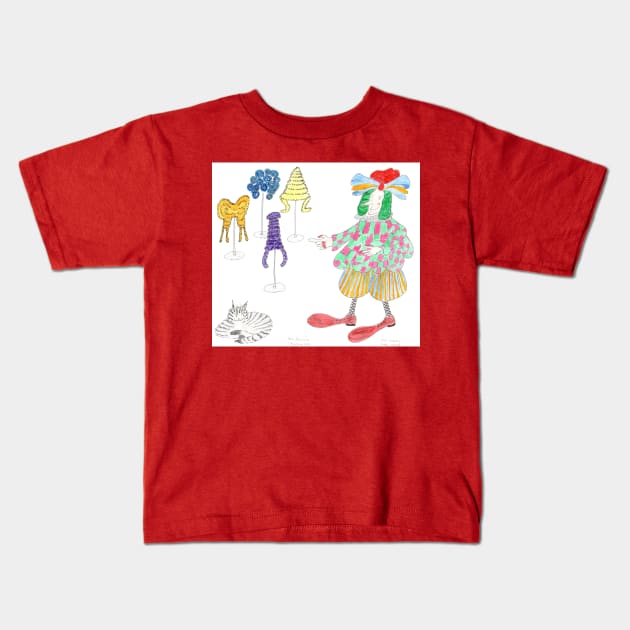 MadCatWoman Does Pantomime Cinderella Ugly Sister Kids T-Shirt by MrTiggersShop